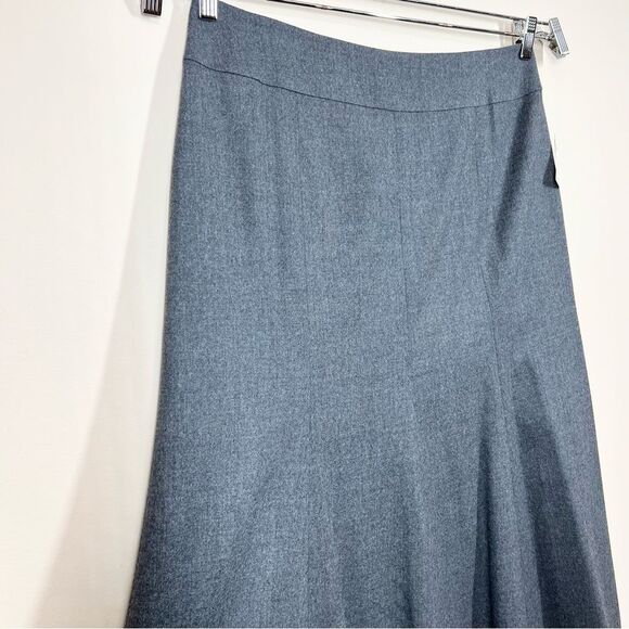 NWT Talbots Wool Grey Modest Midi Skirt 14 - Picture 2 of 11